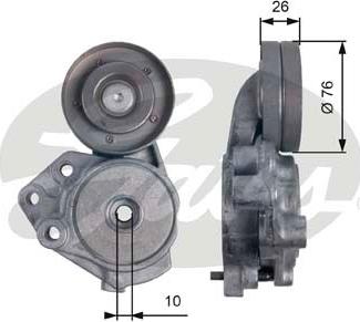 Gates T39173 - Натяжитель, поликлиновый ремень www.autospares.lv