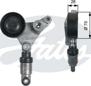 Gates T39258 - Belt Tensioner, v-ribbed belt www.autospares.lv