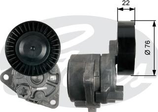 Gates T39217 - Belt Tensioner, v-ribbed belt www.autospares.lv