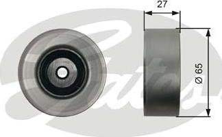 Gates T36451 - Pulley, v-ribbed belt www.autospares.lv