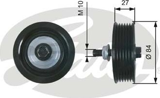 Gates T36602 - Parazīt / Vadrullītis, Ķīļrievu siksna www.autospares.lv