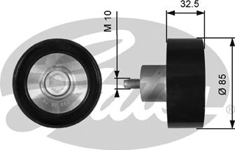 Gates T36625 - Pulley, v-ribbed belt www.autospares.lv