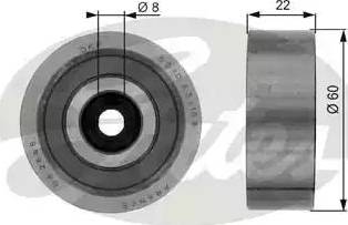 Gates T36040 - Pulley, v-ribbed belt www.autospares.lv