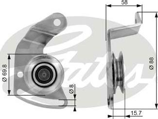 Gates T36043 - Spriegotājrullītis, Ķīļsiksna www.autospares.lv