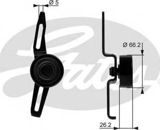 Gates T36066 - Pulley, v-ribbed belt www.autospares.lv