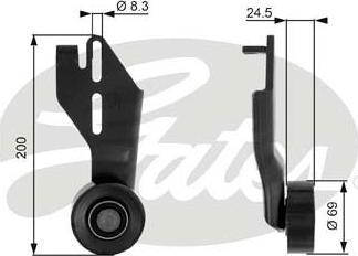 Gates T36063 - Pulley, v-ribbed belt www.autospares.lv