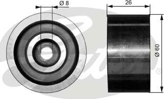 Gates T36076 - Parazīt / Vadrullītis, Ķīļrievu siksna www.autospares.lv