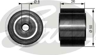 Gates T36191 - Pulley, v-ribbed belt www.autospares.lv