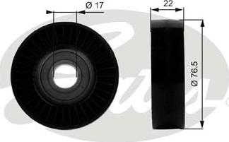 Gates T36183 - Parazīt / Vadrullītis, Ķīļrievu siksna www.autospares.lv