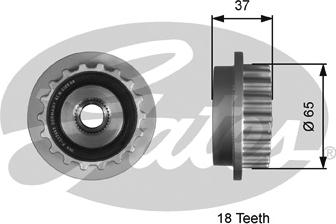 Gates T36179 - Piedziņas skriemelis, Ģenerators autospares.lv