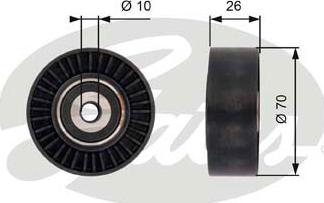 Gates T36393 - Parazīt / Vadrullītis, Ķīļrievu siksna autospares.lv