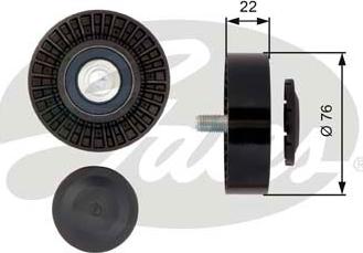 Gates T36389 - Pulley, v-ribbed belt www.autospares.lv