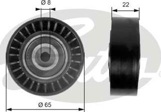 Gates T36258 - Parazīt / Vadrullītis, Ķīļrievu siksna www.autospares.lv