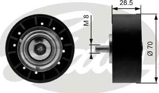 Gates T36211 - Parazīt / Vadrullītis, Ķīļrievu siksna www.autospares.lv