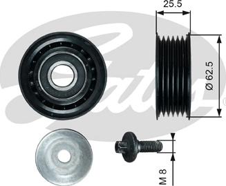 Gates T36736 - Parazīt / Vadrullītis, Ķīļrievu siksna www.autospares.lv