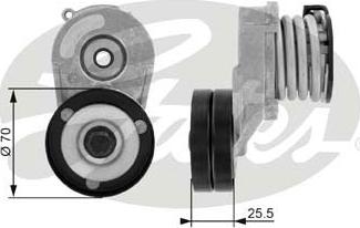 Gates T38432 - Belt Tensioner, v-ribbed belt www.autospares.lv