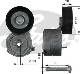 Gates T38423 - Siksnas spriegotājs, Ķīļsiksna www.autospares.lv