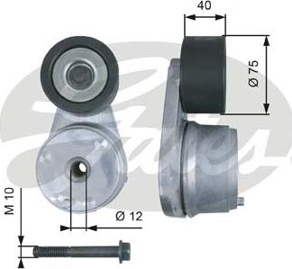 Gates T38508 - Siksnas spriegotājs, Ķīļsiksna www.autospares.lv