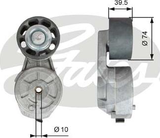 Gates T38577 - Siksnas spriegotājs, Ķīļsiksna www.autospares.lv