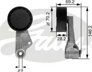 Gates T38064 - Belt Tensioner, v-ribbed belt www.autospares.lv