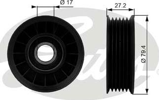 Gates T38009 - Parazīt / Vadrullītis, Ķīļrievu siksna www.autospares.lv