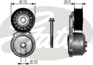 Gates T38103 - Siksnas spriegotājs, Ķīļsiksna www.autospares.lv