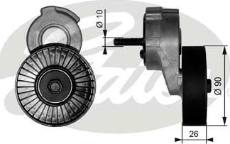 Gates T38113 - Siksnas spriegotājs, Ķīļsiksna autospares.lv