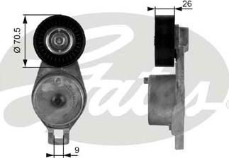 Gates T38185 - Siksnas spriegotājs, Ķīļsiksna www.autospares.lv