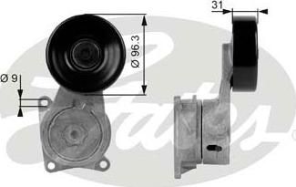 Gates T38170 - Siksnas spriegotājs, Ķīļsiksna autospares.lv