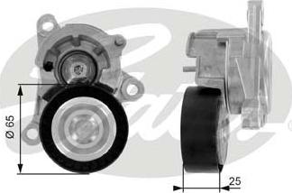 Gates T38320 - Натяжитель, поликлиновый ремень www.autospares.lv