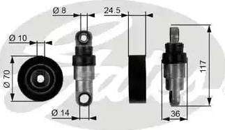 Gates T38243 - Parazīt / Vadrullītis, Ķīļrievu siksna autospares.lv