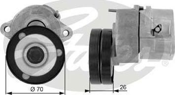 Gates T38213 - Siksnas spriegotājs, Ķīļsiksna www.autospares.lv