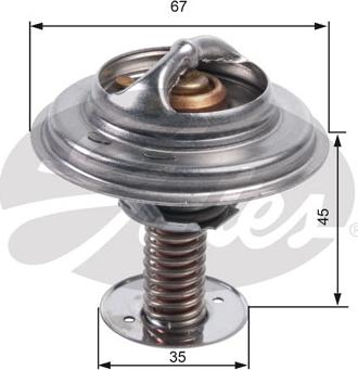 Gates TH45682G1 - Termostats, Dzesēšanas šķidrums www.autospares.lv