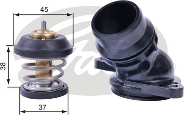 Gates TH42995K1 - Coolant thermostat / housing www.autospares.lv