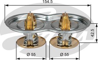 Gates TH51975/80G1 - Termostats, Dzesēšanas šķidrums www.autospares.lv