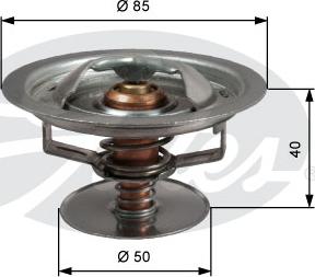 Gates TH51583G1 - Termostats, Dzesēšanas šķidrums www.autospares.lv