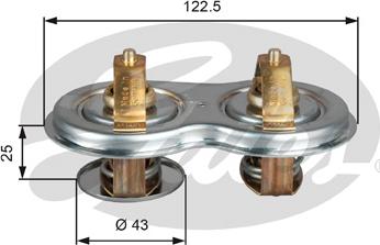 Gates TH52275G1 - Termostats, Dzesēšanas šķidrums www.autospares.lv