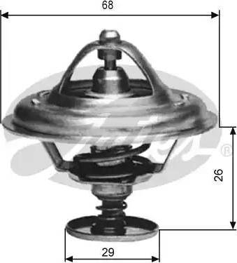 Gates TH09789G1 - Termostats, Dzesēšanas šķidrums www.autospares.lv