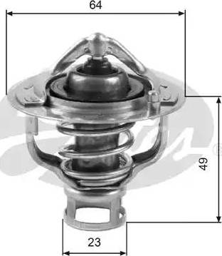 Gates TH04082G1 - Термостат охлаждающей жидкости / корпус www.autospares.lv