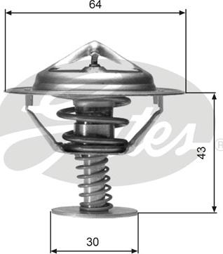 Gates TH05977G1 - Термостат охлаждающей жидкости / корпус www.autospares.lv