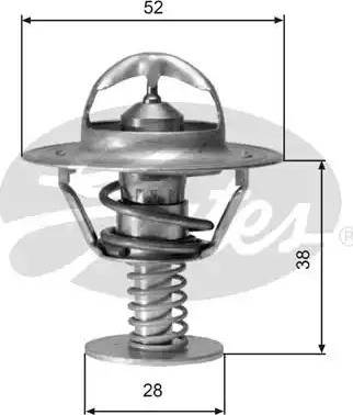 Gates TH05077G1 - Termostats, Dzesēšanas šķidrums autospares.lv