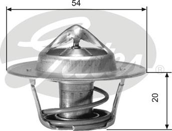 Gates TH00171G1 - Термостат охлаждающей жидкости / корпус www.autospares.lv