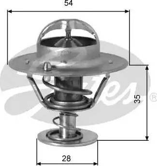 Gates TH00791G1 - Термостат охлаждающей жидкости / корпус www.autospares.lv