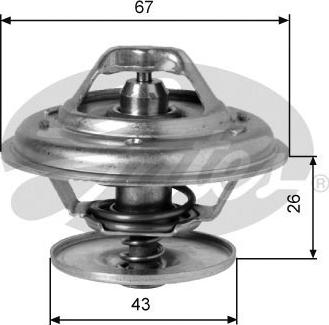 Gates TH01991G1 - Термостат охлаждающей жидкости / корпус www.autospares.lv