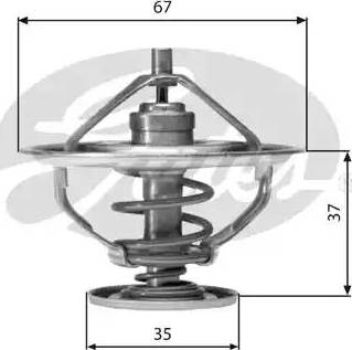 Gates TH01682G1 - Termostats, Dzesēšanas šķidrums autospares.lv