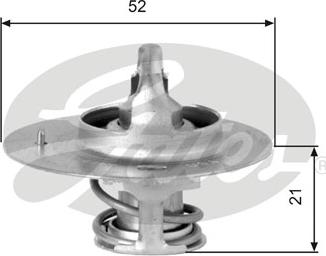 Gates TH03282G1 - Coolant thermostat / housing www.autospares.lv