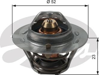 Gates TH14088G1 - Termostats, Dzesēšanas šķidrums autospares.lv