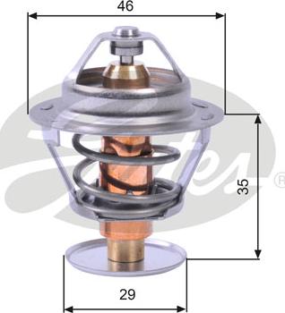 Gates TH10489G1 - Termostats, Dzesēšanas šķidrums autospares.lv