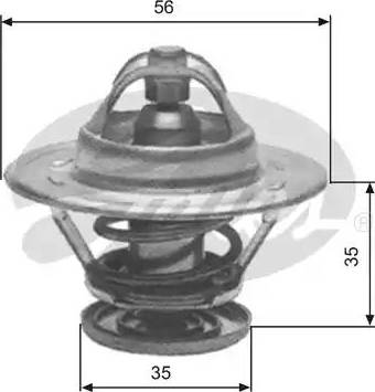 Gates TH10881G1 - Coolant thermostat / housing www.autospares.lv