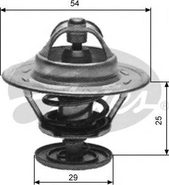 Gates TH11174G1 - Termostats, Dzesēšanas šķidrums autospares.lv